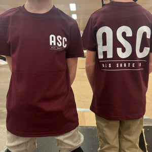Kids - Tee - ASC - Burgandy - Size 2-6