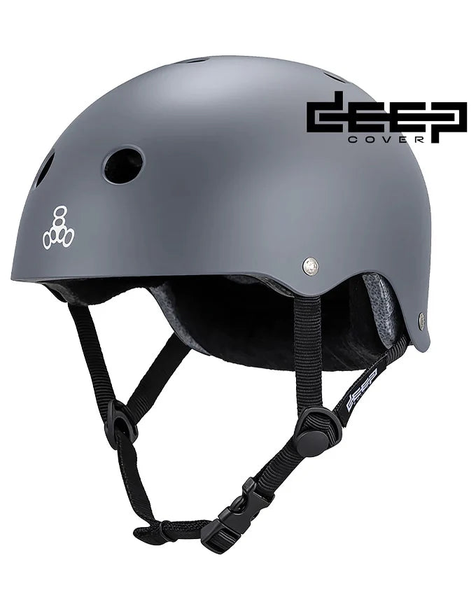 Helmet - Triple 8 (888) - Deep Cover -gray matte