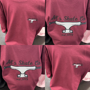 Adult - Truck Tee - Burgandy