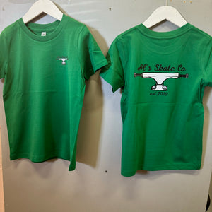 Kids - Tee - Truck - Kelly Green - Size 6-14