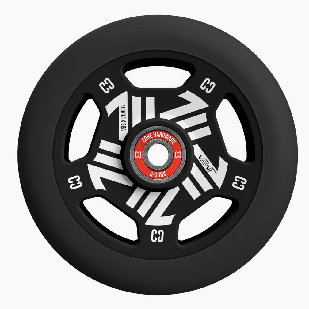 Scooter Wheels - Core - Vent Hollow Stunt - 110mm - Black