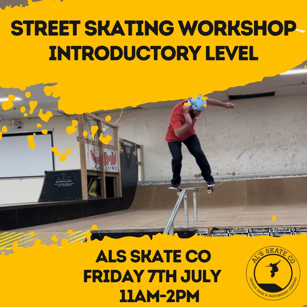 Introductory Level Street Skateboarding Workshop