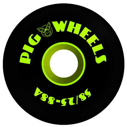 Pig Wheels - RT's Black - 58mm