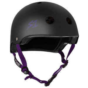 S1 Lifer Helmet - Matte Black Purple Straps (XS - L)