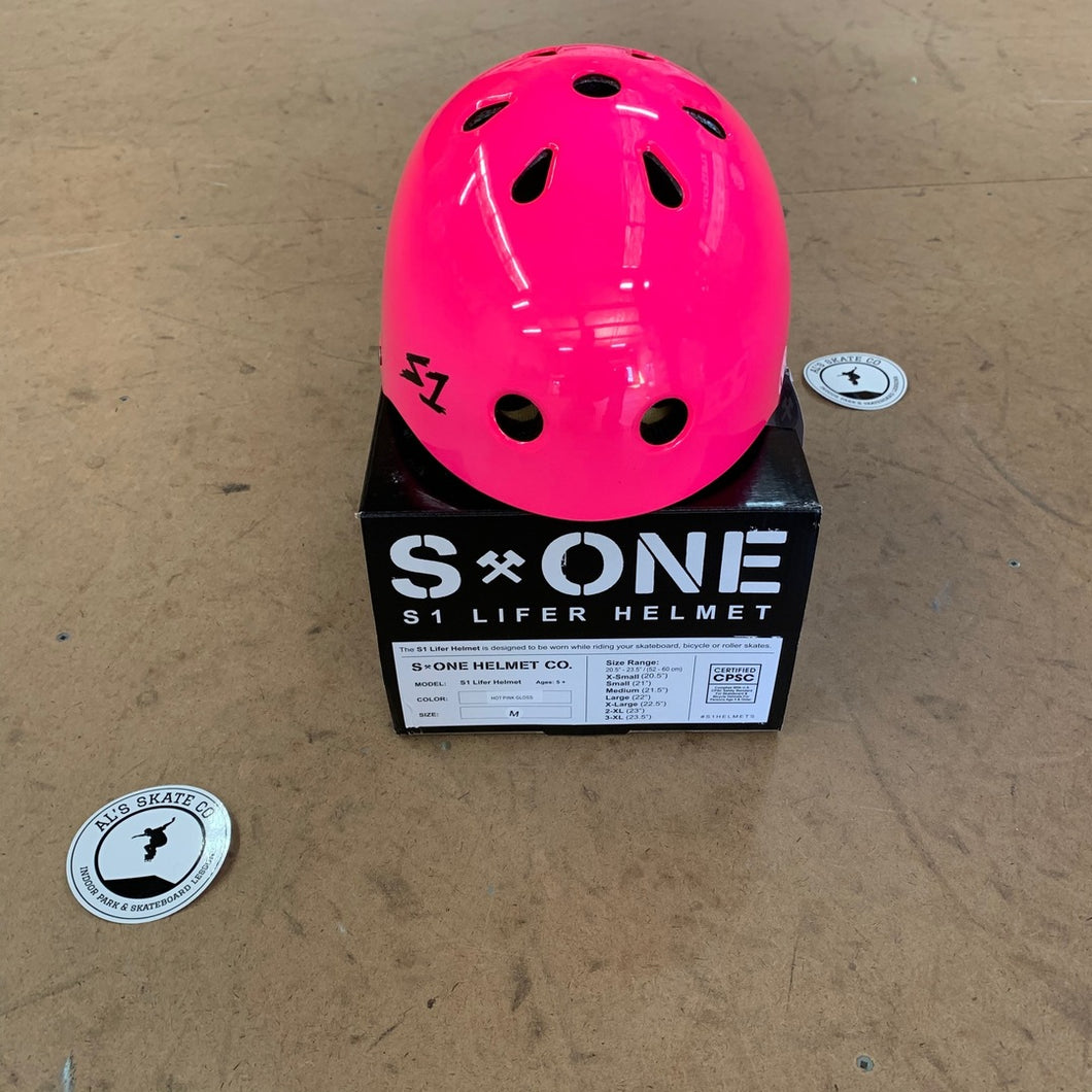 S1 Lifer Helmet - Hot Pink Gloss - (XS - XXXL)