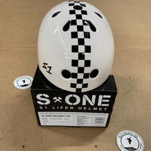Load image into Gallery viewer, S1 Lifer Helmet - White/Black Checker (XS - XXXL)
