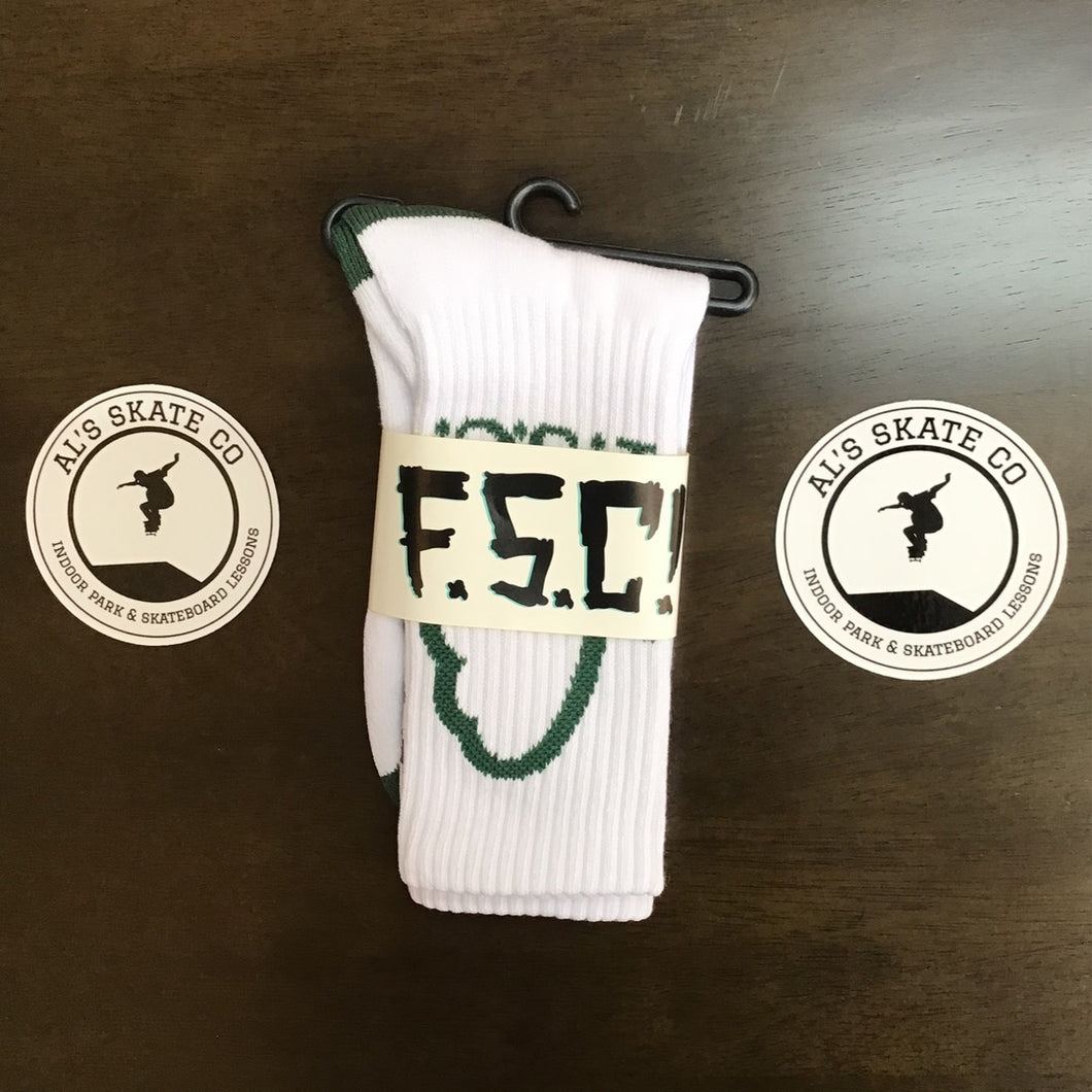 Socks - FSC - Tree - White/Green