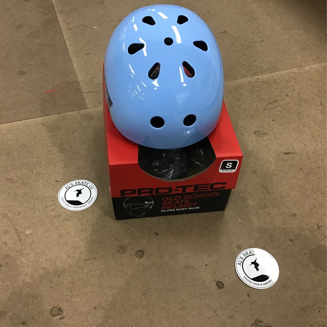 Protec Helmet - Old School Skate - Gloss Baby Blue