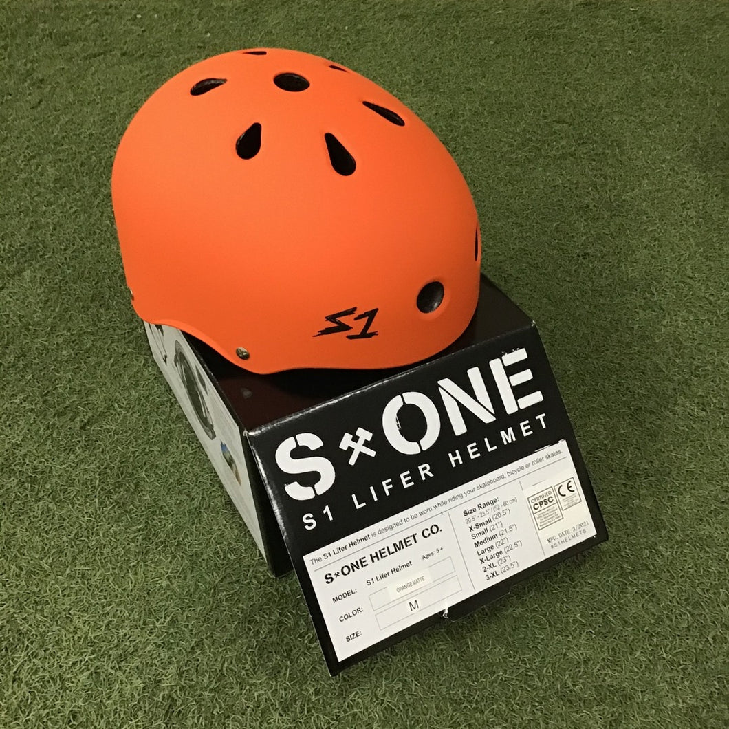 S1 Lifer Helmet - Orange Matte - (XS - XXXL)