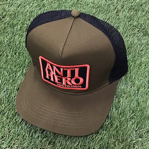 Hats N Caps - AntiHero - Reserve Patch Trucker Cap - Olive