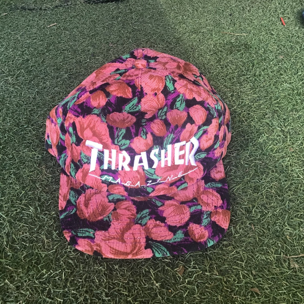 Hat - Thrasher - Mag logo SnapBack - pink floral