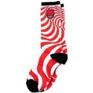 Socks - Spitfire Red Swirl Youth Size 5-7