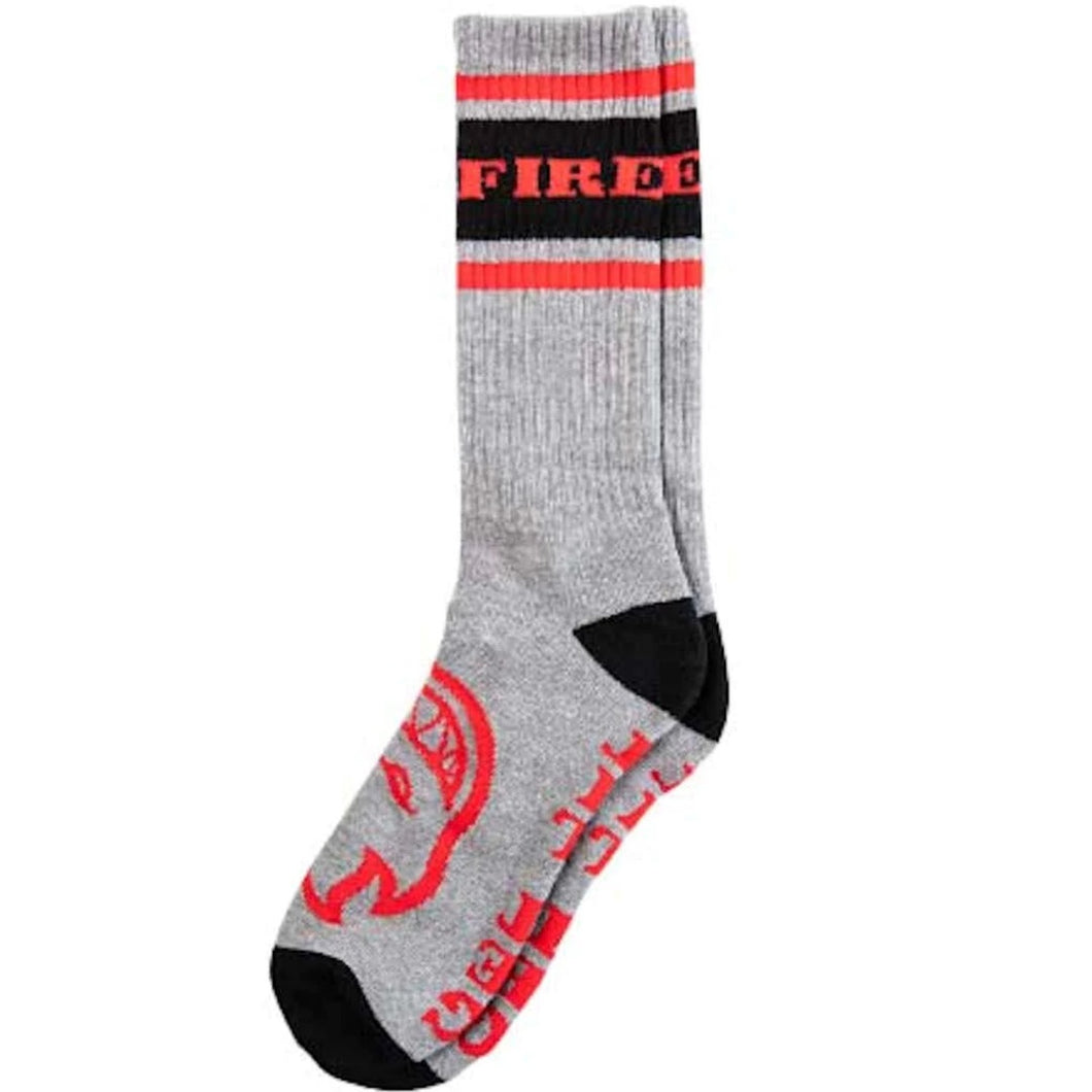 Socks - Spitfire -Grey/Red/Black