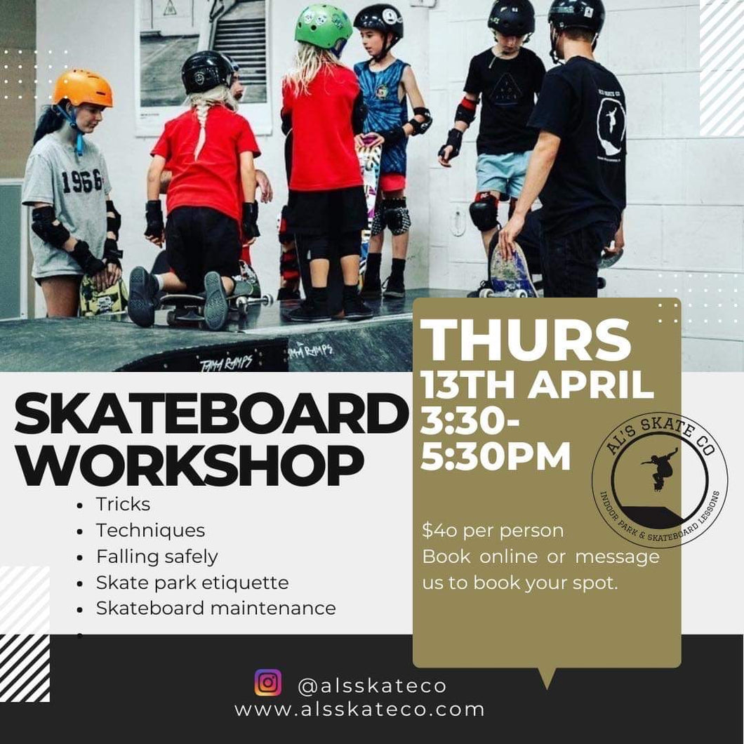 2Hr Skateboard Workshop